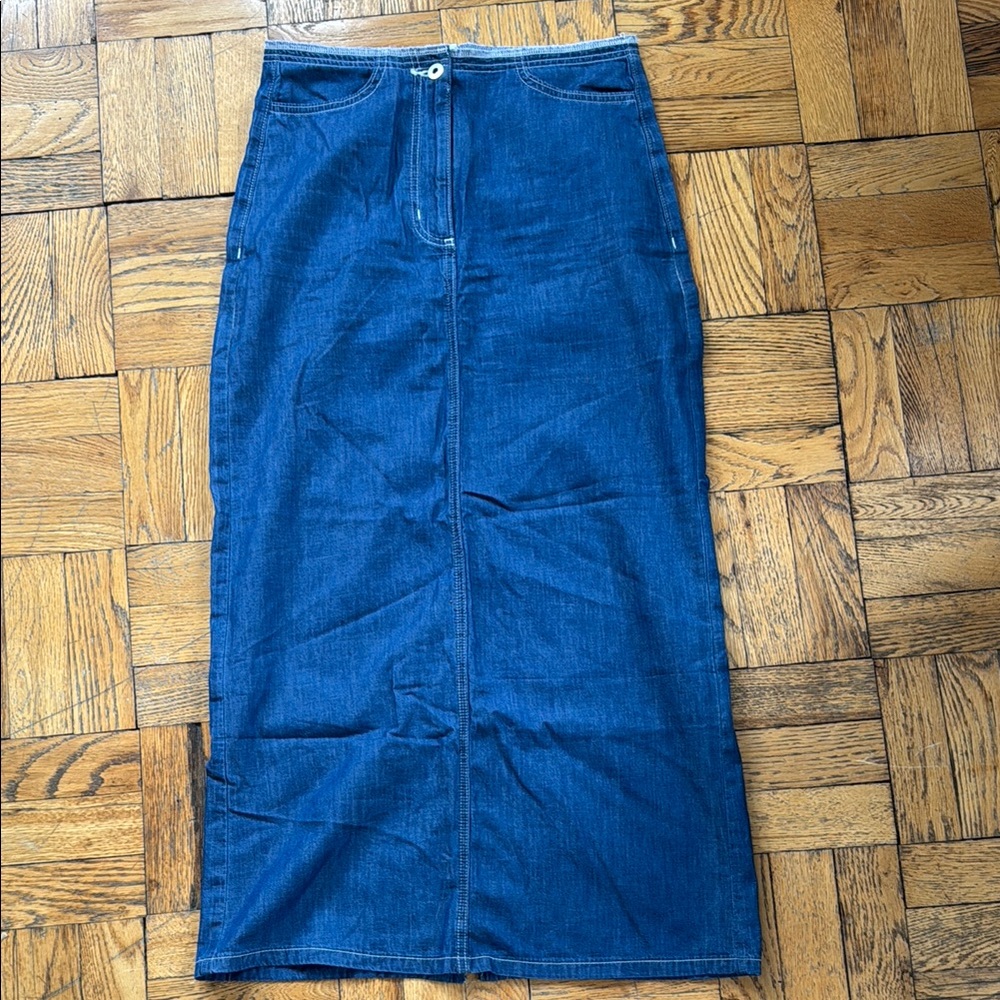Long Denim Skirt
